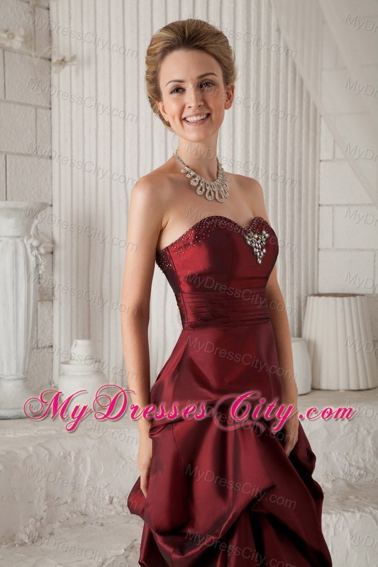 Sweetheart Beading and Pick-ups Knee-length Junior Bridesmaid Dress