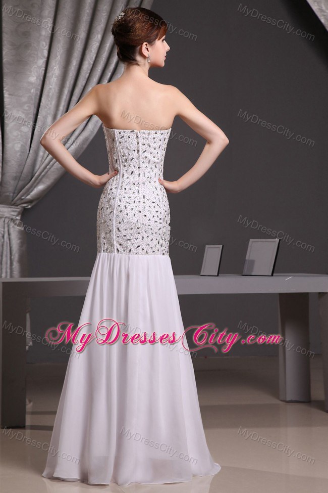 Mermaid Beaded Decorate Bodice Sweetheart Prom Dress for Women