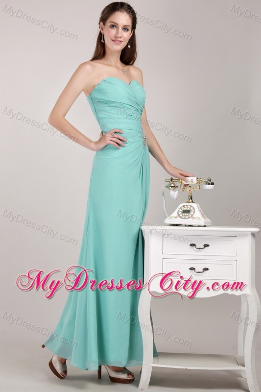 Empire Sweetheart Chiffon Beading Prom Dress for Ladies