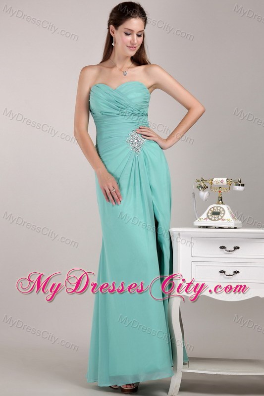 Empire Sweetheart Chiffon Beading Prom Dress for Ladies