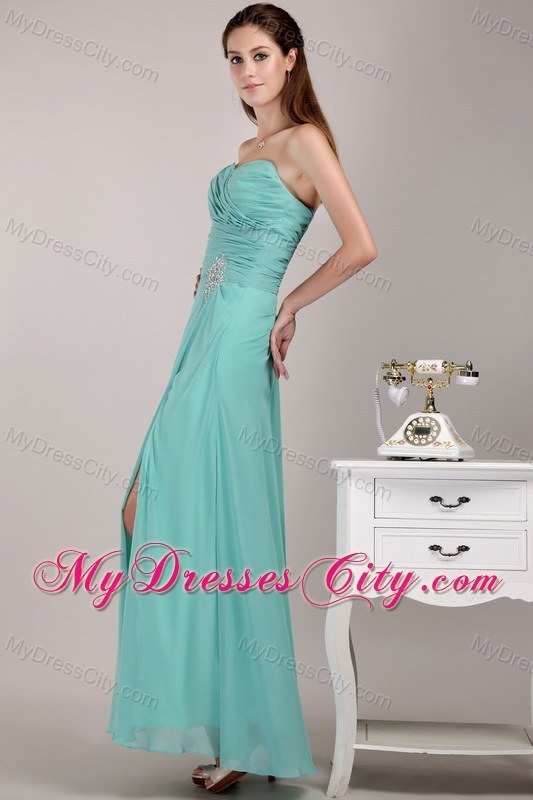 Empire Sweetheart Chiffon Beading Prom Dress for Ladies