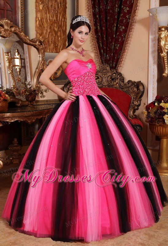 Pretty Sweetheart Beading Colorful Dress for Quinceanera