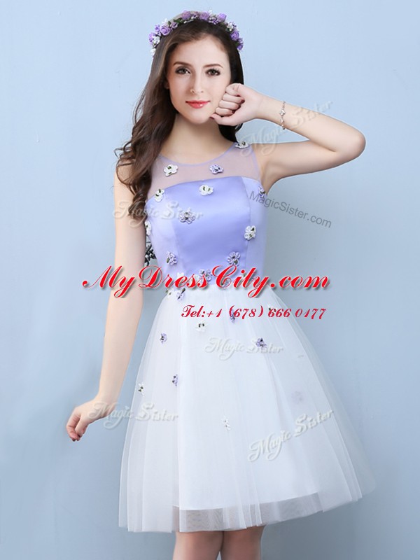 High Class White Court Dresses for Sweet 16 Prom and Party and For with Appliques V-neck Sleeveless Lace Up