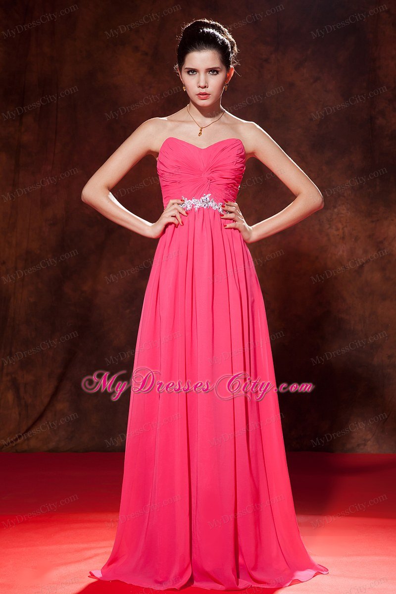 Coral Red Zipper Celebrity Dress Sweetheart with Beading