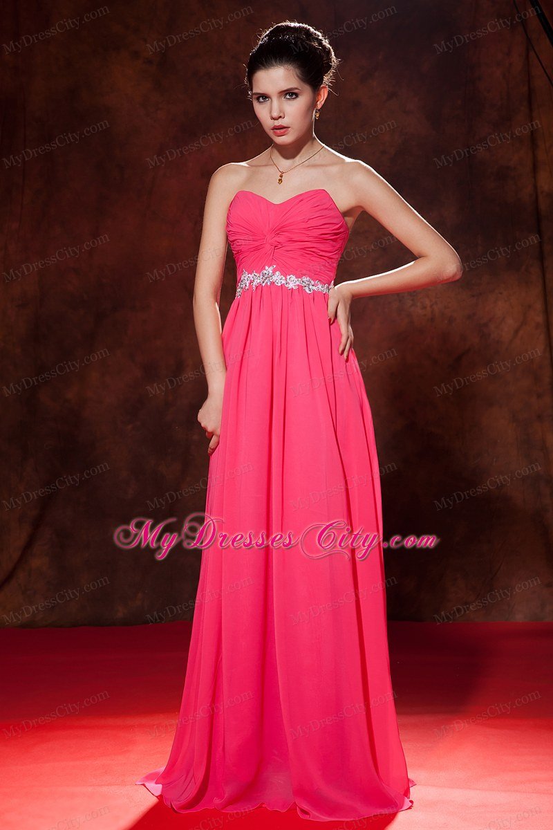 Coral Red Zipper Celebrity Dress Sweetheart with Beading