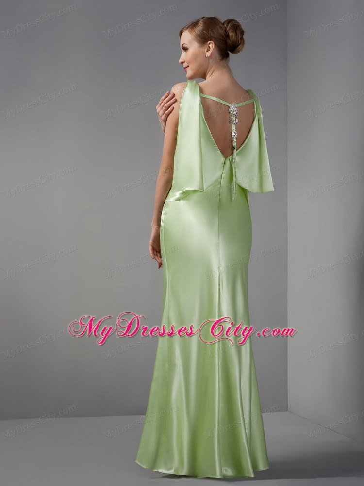 2013 Spring Green Scoop Prom Evening Dress with Backless