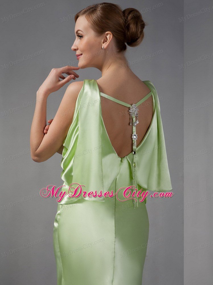 2013 Spring Green Scoop Prom Evening Dress with Backless