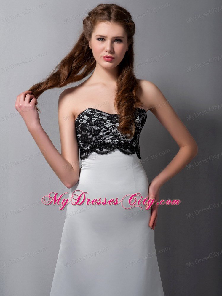 Lace Informal Prom Dress with Gray A-line Strapless for Women