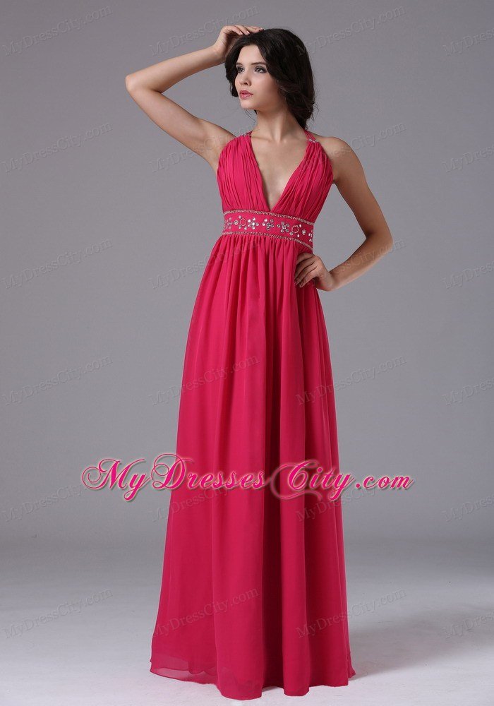 Cheap Coral Red Halter Backless For 2013 Junior Prom Dress for Girl