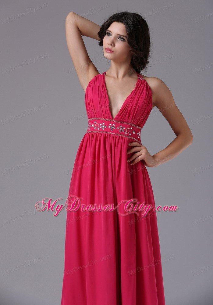 Cheap Coral Red Halter Backless For 2013 Junior Prom Dress for Girl