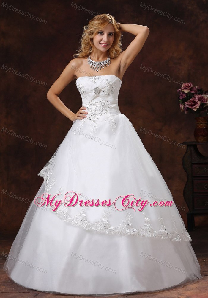 Puffy Beading Decorate Sweetheart 2013 Summer Wedding Dress