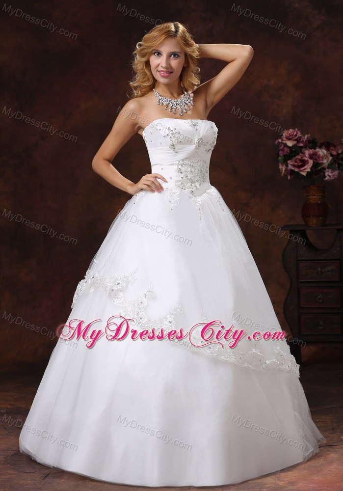 Puffy Beading Decorate Sweetheart 2013 Summer Wedding Dress