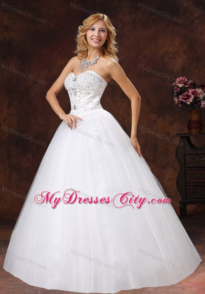 Long Spring Flowers Decorate Bust Strapless Princess Wedding Gowns