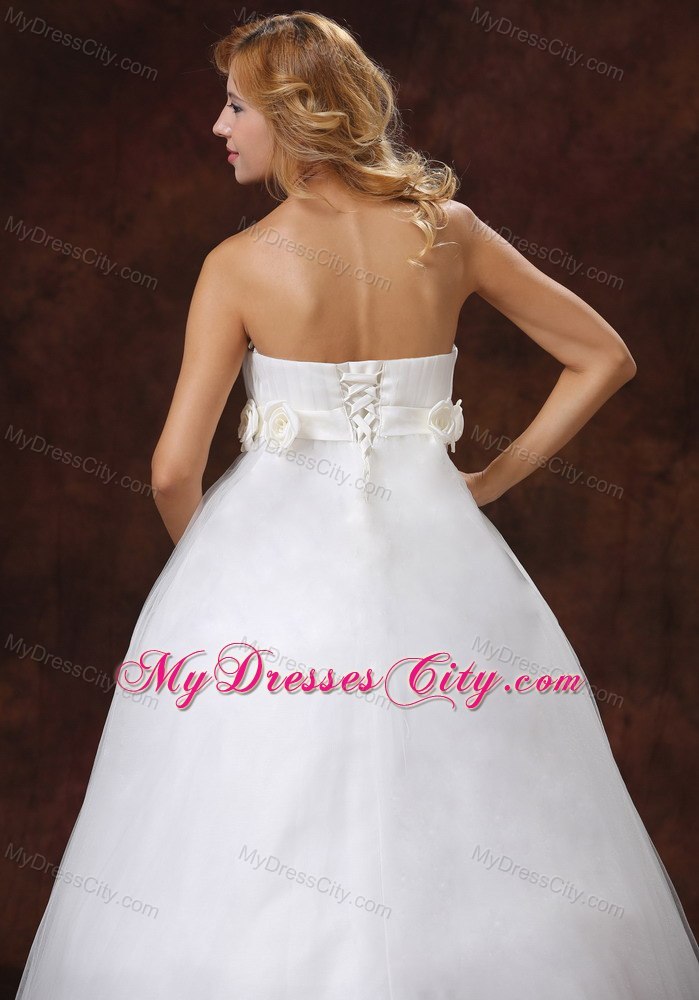 Beading Decorate Sweetheart Neckline Puffy Lace 2013 Wedding Gown