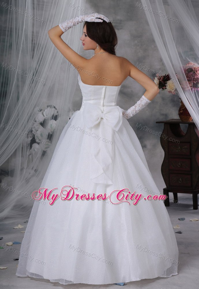 Beaded Strapless Organza Ruched Simple 2013 Wedding Reception Dress