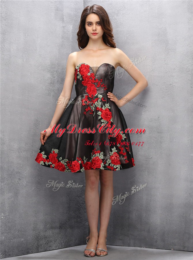 On Sale Brown and Pink And Black Sleeveless Chiffon Zipper Prom Dresses for Prom