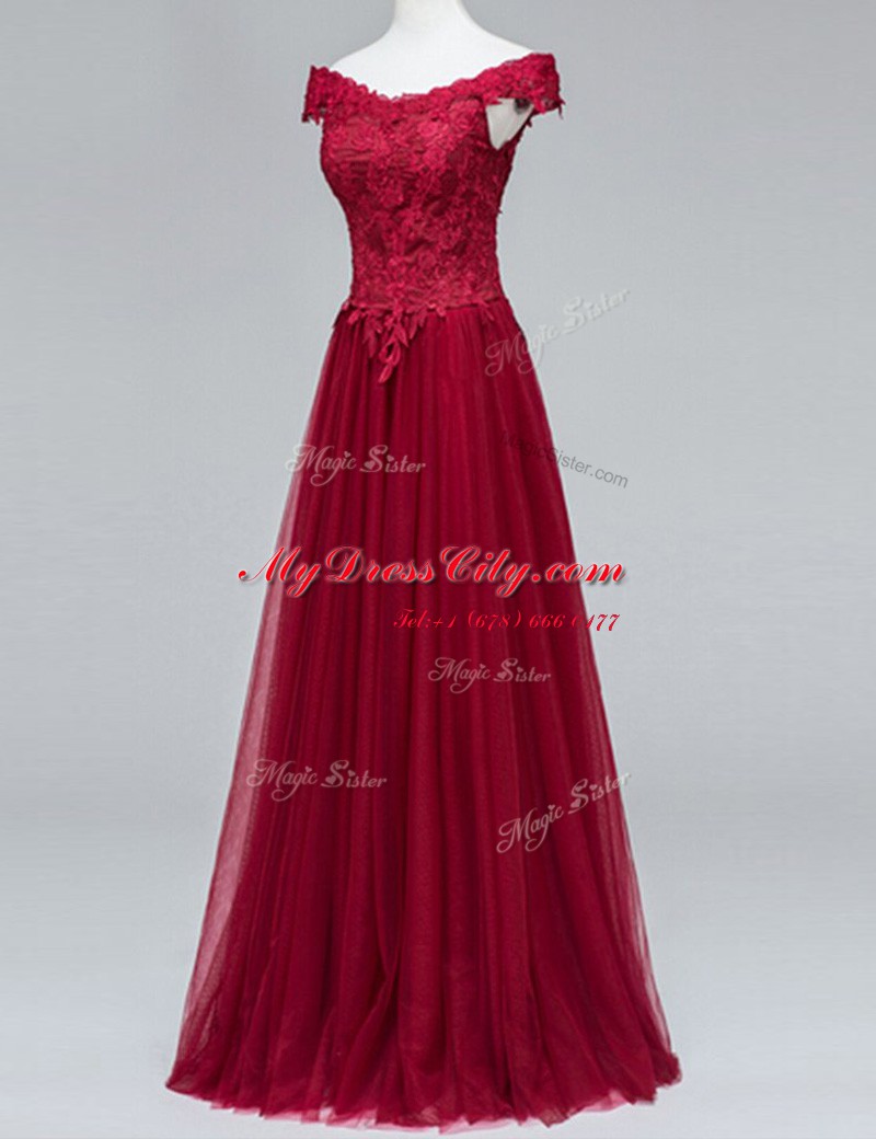 Short Sleeves Lace Zipper Homecoming Dress