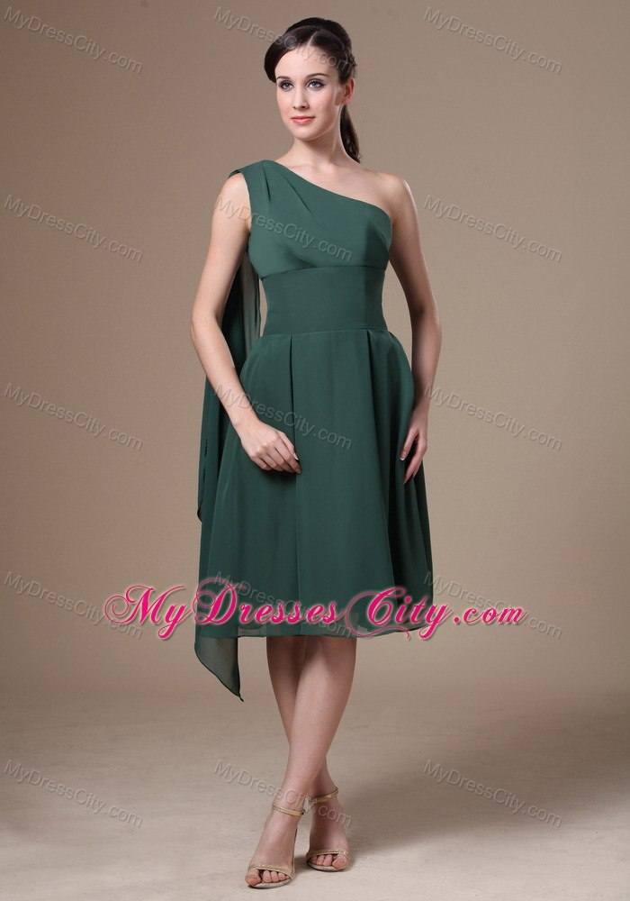 Customer Made Short Chiffon Cocktail Dress with Train