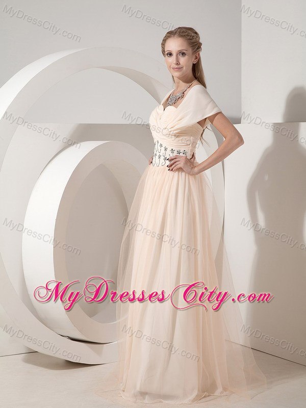 Champagne Sweetheart Wedding Mother Outfits Chiffon with Beading