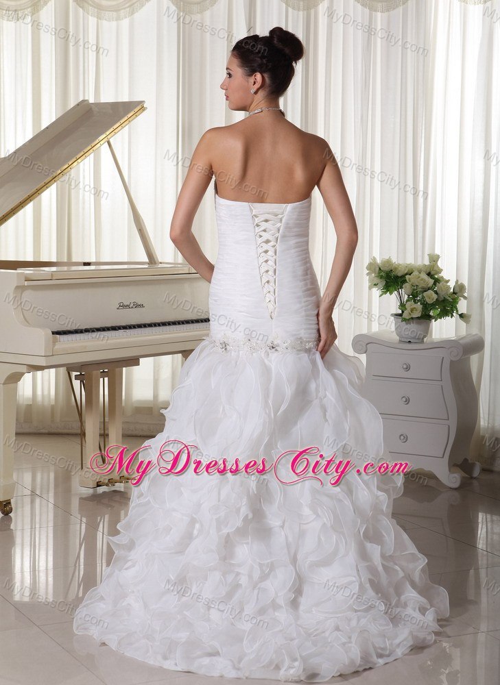 Mermaid Ruffles Sweetheart Beaded and Appliques for 2013 Wedding Dresses