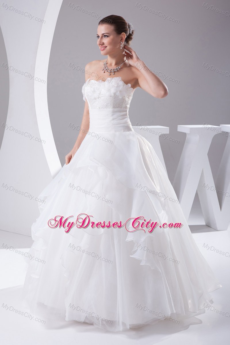 2013 Beautiful Ball Gown Sweetheart Appliques Wedding Dress