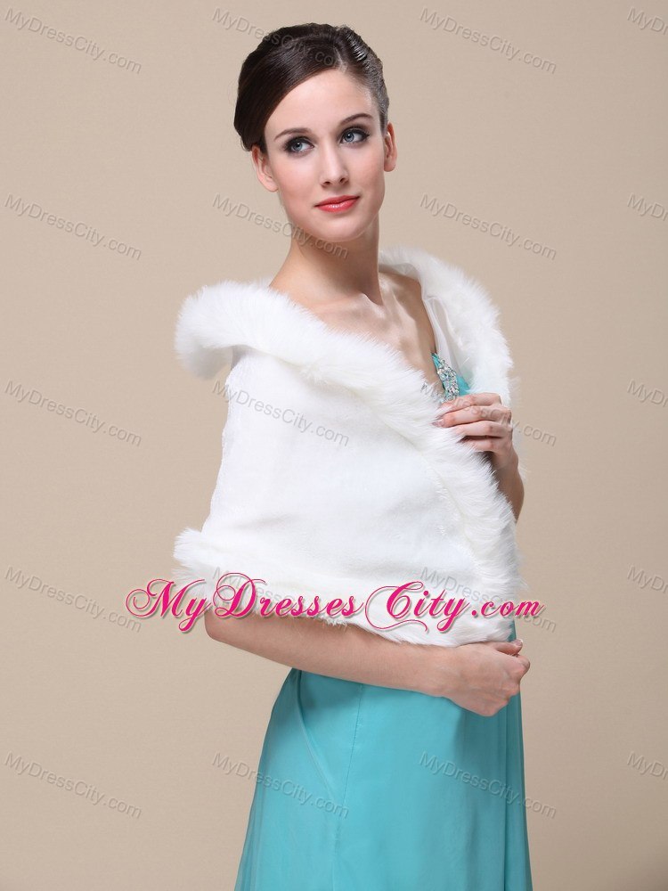 Gorgeous Faux Fur Special Occasion / Wedding Shawl On Sale