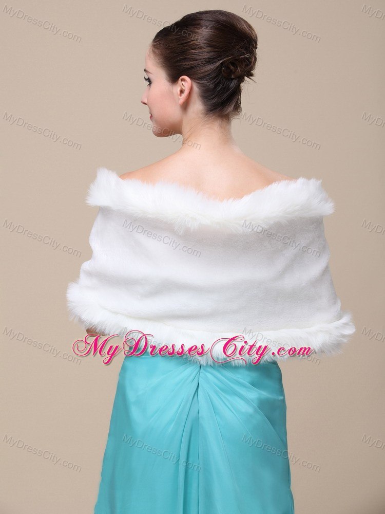 Gorgeous Faux Fur Special Occasion / Wedding Shawl On Sale