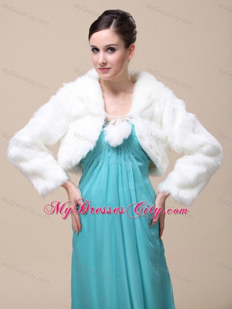 Low Price Rabbit Fur Special Jacket In Ivory With High-neck