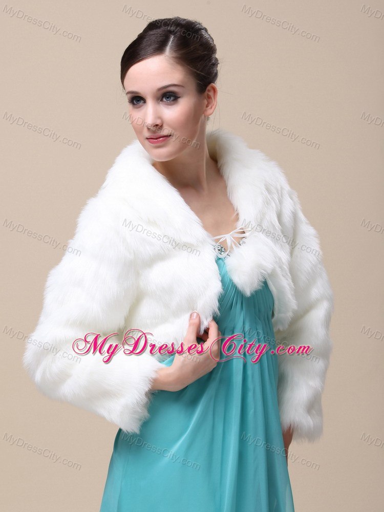 Low Price Rabbit Fur Special Jacket In Ivory With High-neck