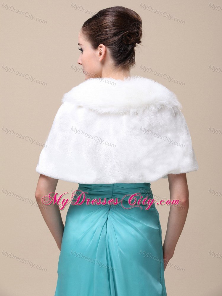 Top Selling High Quality Instock Special Occasion Wedding / Bridal Shawl With Fold-over Collar