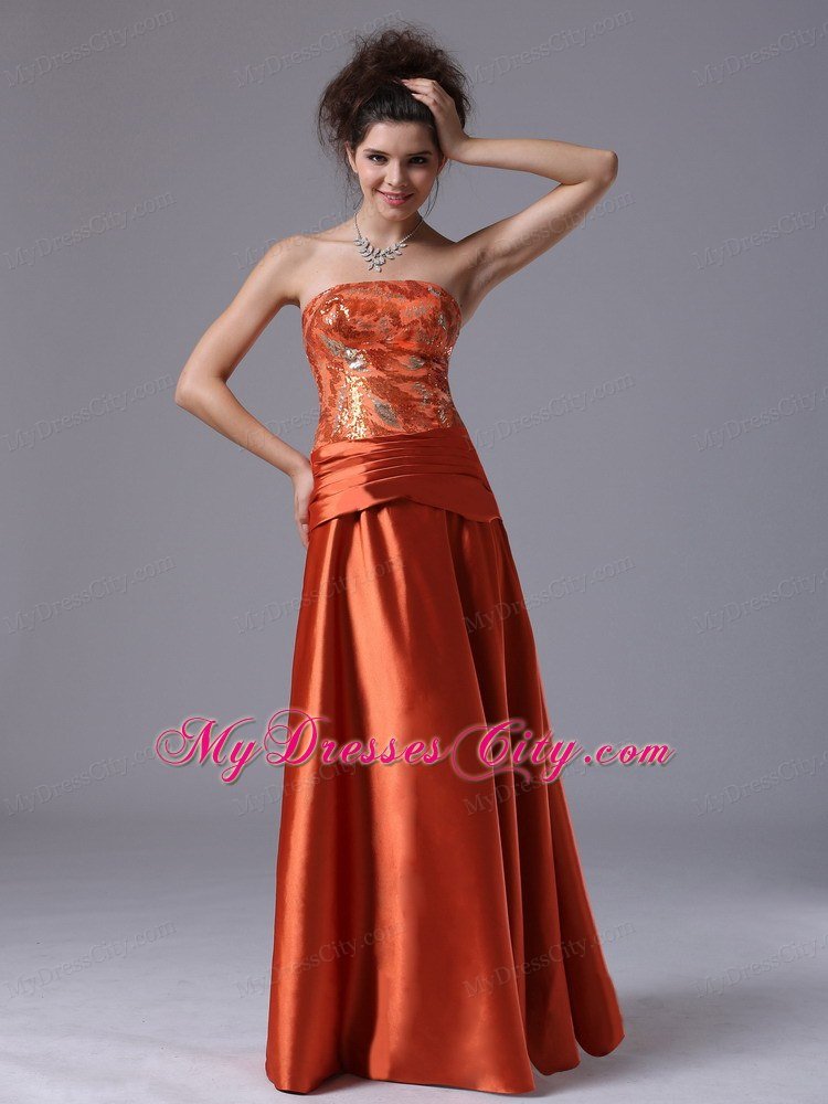 rust color formal dress