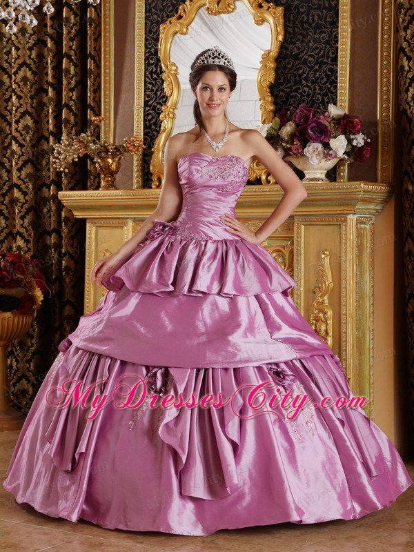 Vintage-inspired Strapless Quinceanera Dress Full-length