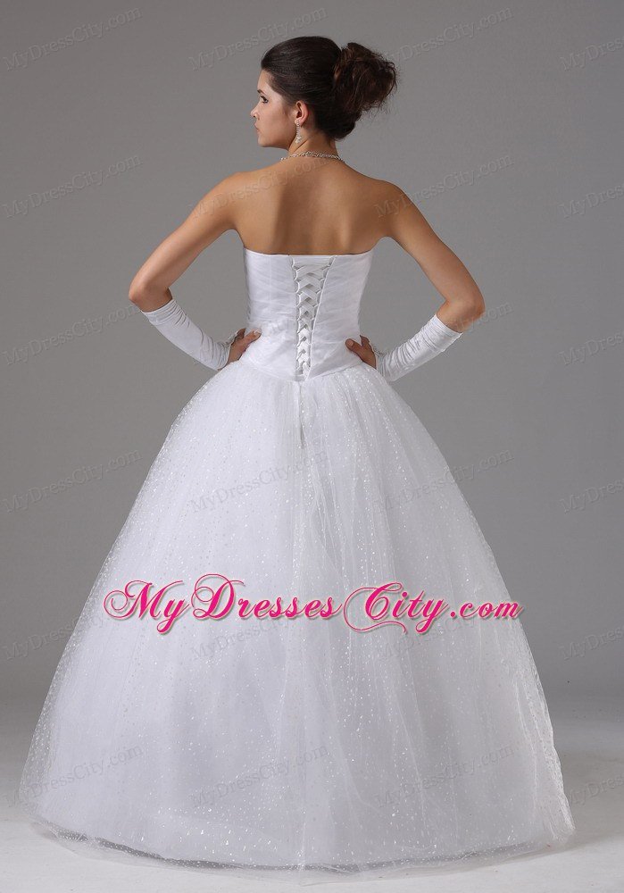 Sweetheart Ball Gown Wedding Dress with Beading Decorated Waist