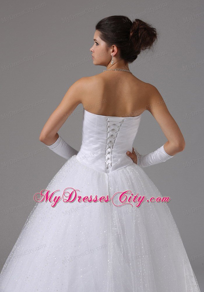 Sweetheart Ball Gown Wedding Dress with Beading Decorated Waist