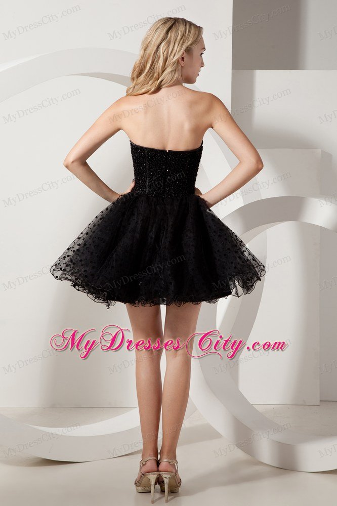 Fabulous Beaded Strapless A-line Short Little Black Dresses