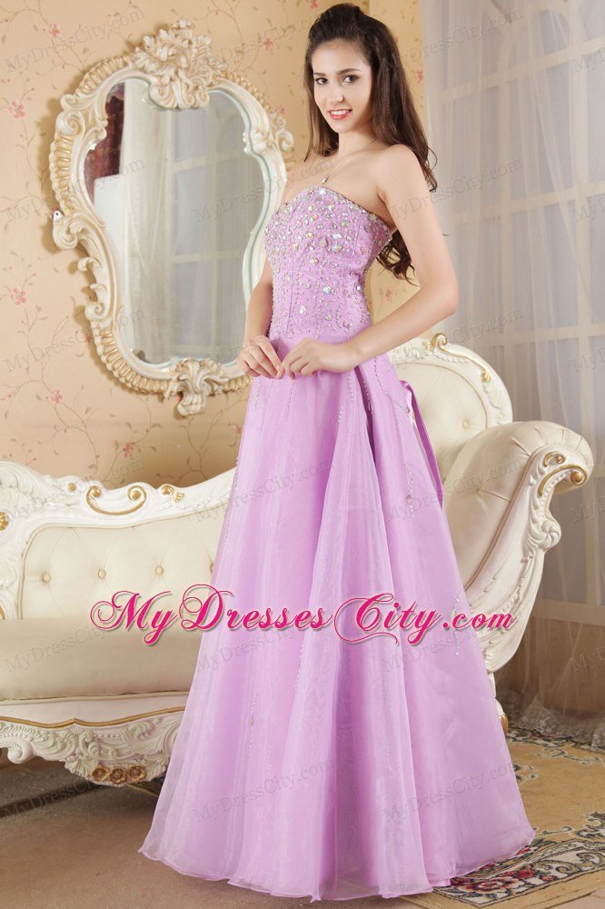 Beading Lavender A-line Sweetheart Quinceanera Dress Prom