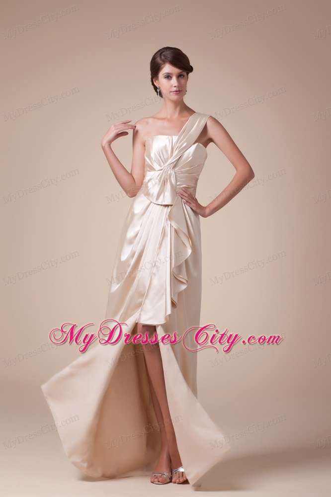 Hottest Long Slinky One Shoulder Prom Dress with Slit