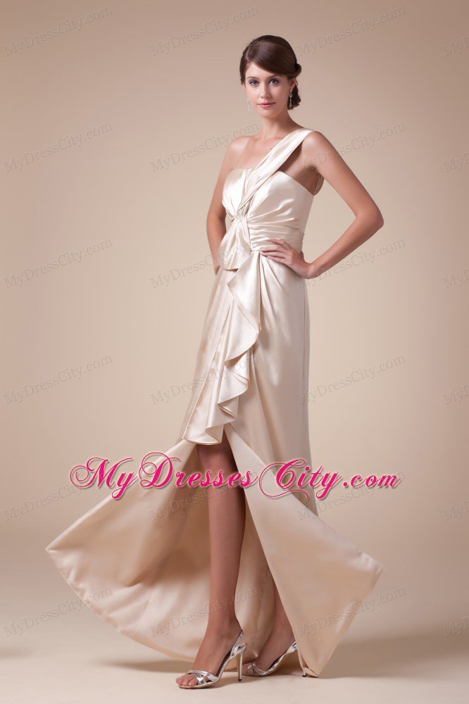 Hottest Long Slinky One Shoulder Prom Dress with Slit