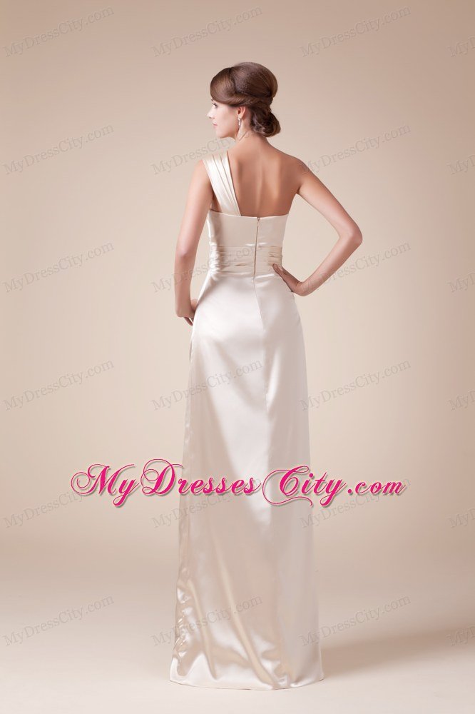 Hottest Long Slinky One Shoulder Prom Dress with Slit