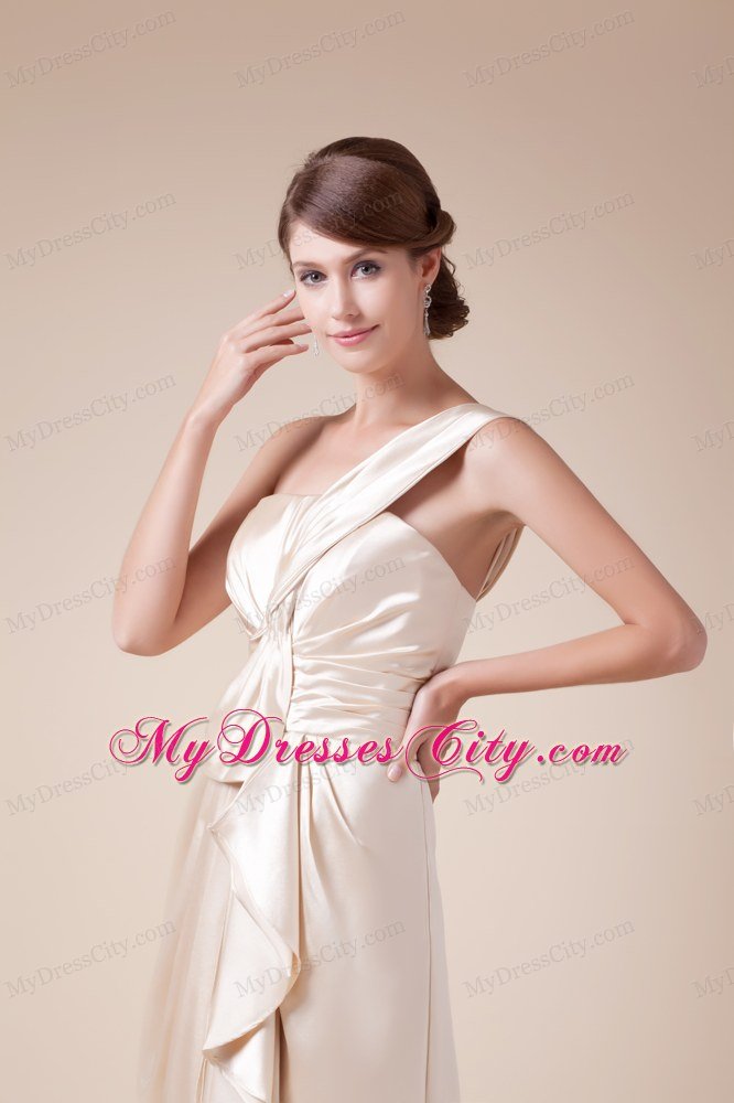 Hottest Long Slinky One Shoulder Prom Dress with Slit