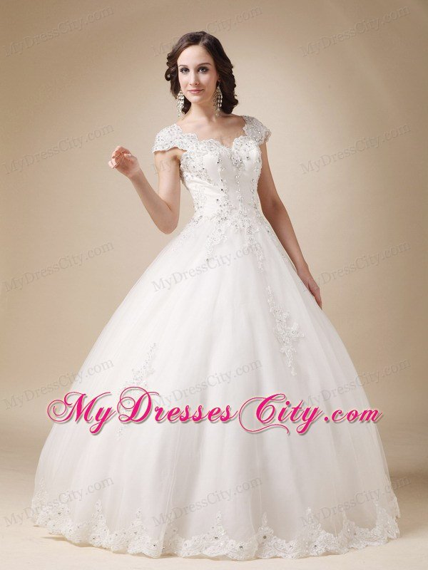 Ball Gown Sweetheart Organza and Satin Beading Wedding Dress