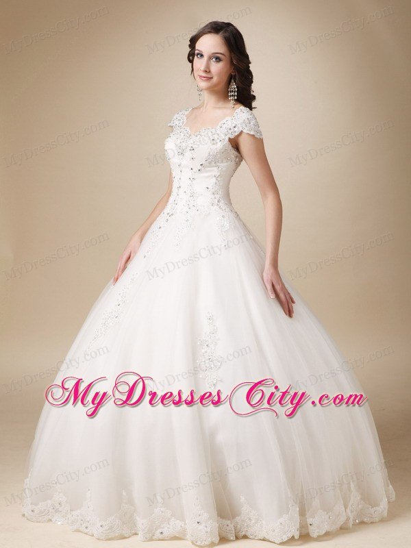 Ball Gown Sweetheart Organza and Satin Beading Wedding Dress