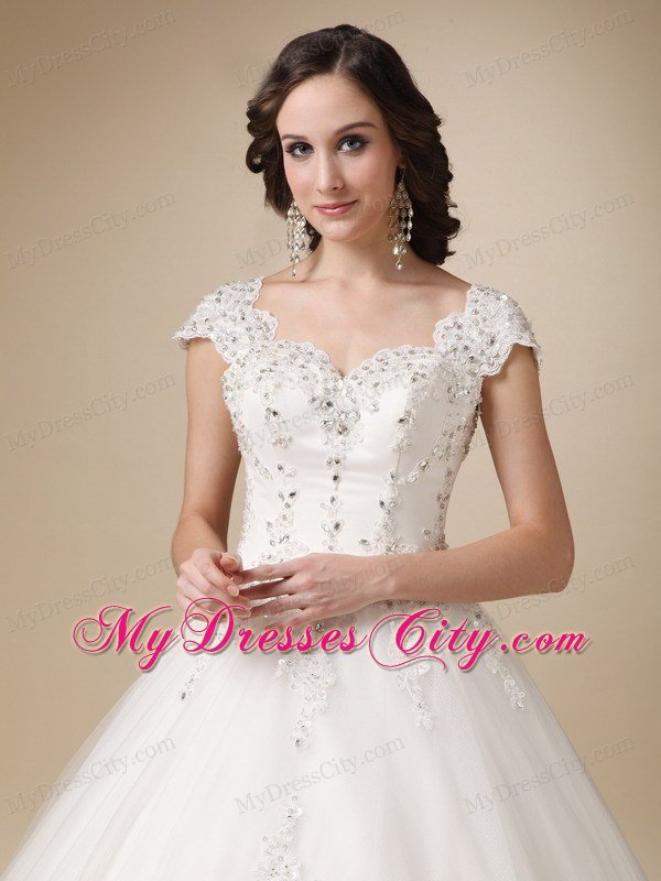 Ball Gown Sweetheart Organza and Satin Beading Wedding Dress