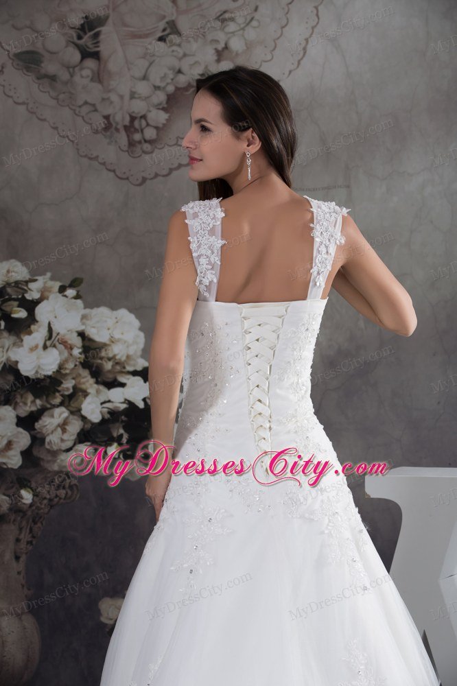 Lace Brush Train Sweetheart Straps 2013 Plus Size Bridal Gowns