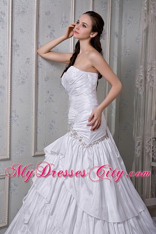 Elegant Mermaid Sweetheart 2013 Garden Wedding Dress with Appliques