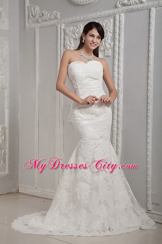 2013 Summer Luxurious Mermaid Sweetheart Wedding Dresses for Garden