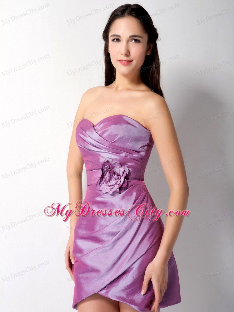 Modern Lavender Sweetheart Hand Made Flower Dress for Nightclub