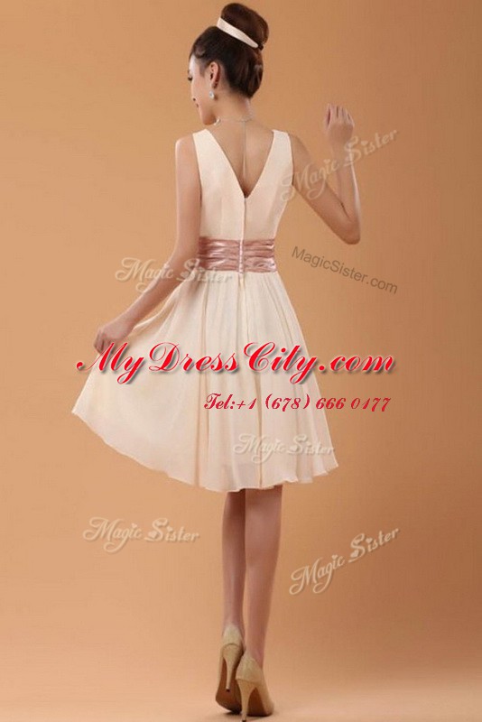 Gorgeous Organza Sleeveless Mini Length Cocktail Dresses and Belt