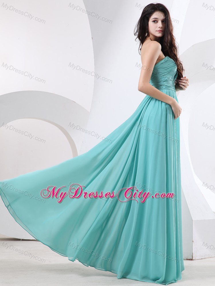 Strapless Floor-Length Elegant Pageant Gown with Pleats