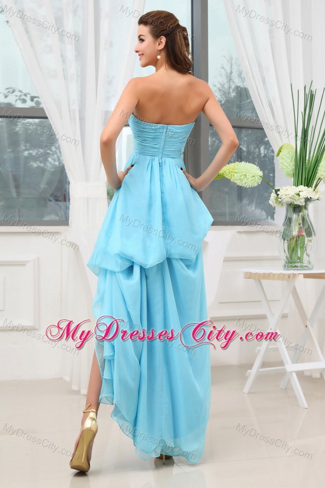 Sweetheart High-Low Prom Pageant Dress with Layered